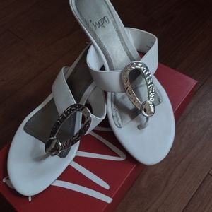 White sandals